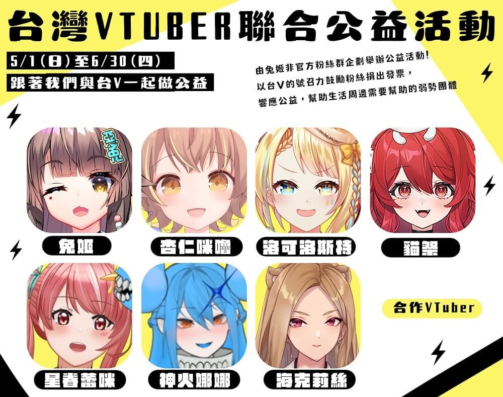 2022台灣Vtuber聯合公益活動 捐發票將有機會抽中活動限定掛軸 1 2022vtubercharitableacnews01 1