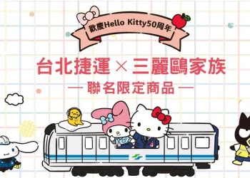 HELLO KITTY 50周年台北捷運 X 三麗鷗 11月1日起推出彩繪列車、聯名商品