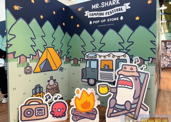 《鯊魚先生-CAMPING FESTIVAL》快閃店於新光三越南西開設中