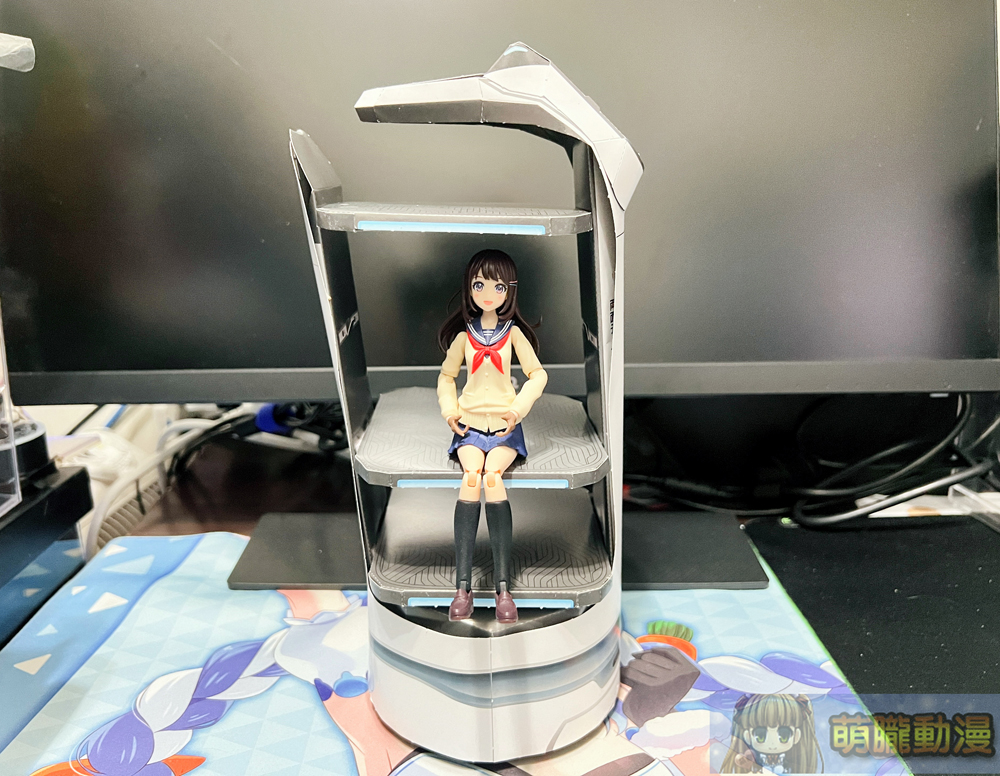 《BellaBot機器人情報特刊》紙模型 貓咪送餐機器人微縮化身機娘坐騎 11 bellabotpaperopen07