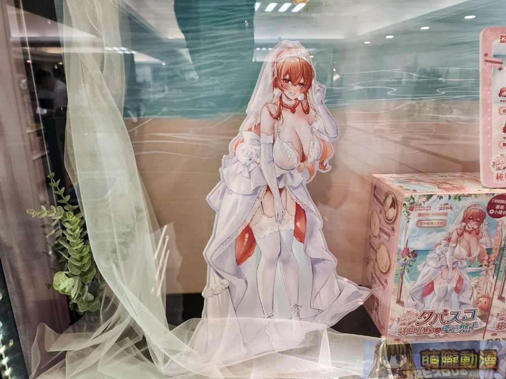 Akumatoys X VTuber塔芭絲可推出「純白花嫁の愛慾触手」飛機杯 夢天堂店鋪展示中 1 dptoysAkumatoysTabasuko01