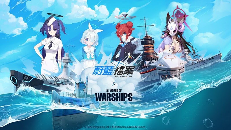 《戰艦世界》X《蔚藍檔案》第二波聯動合作正式登場  1 2025worldofwarshipsbluearchivereturnssummer01