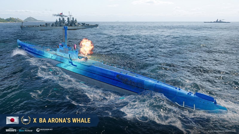 《戰艦世界》X《蔚藍檔案》第二波聯動合作正式登場  4 2025worldofwarshipsbluearchivereturnssummer04