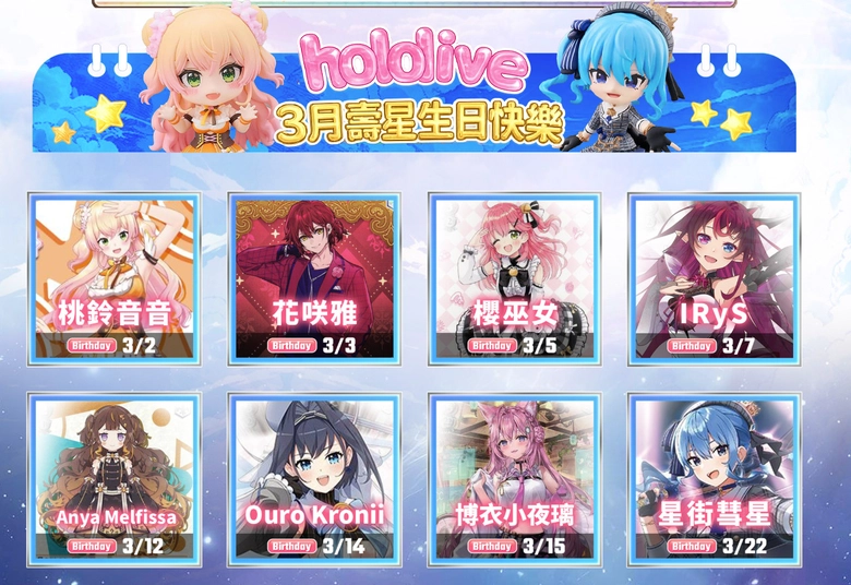 露天市集規劃「hololive 3月生日祭」應援活動 公開Vtuber與hololive消費趨勢 2 2026marrutenhololive02