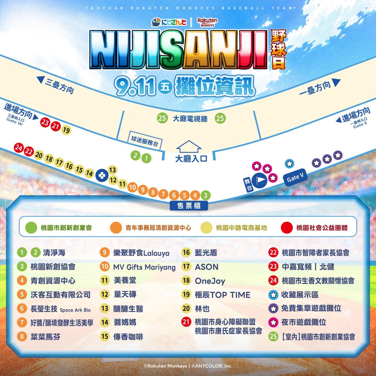 NIJISANJI × 樂天桃猿「2026 NIJISANJI野球日」將於9月11日-13日舉辦 20 2026nijisanjirakutenmonkeygoodsopening22