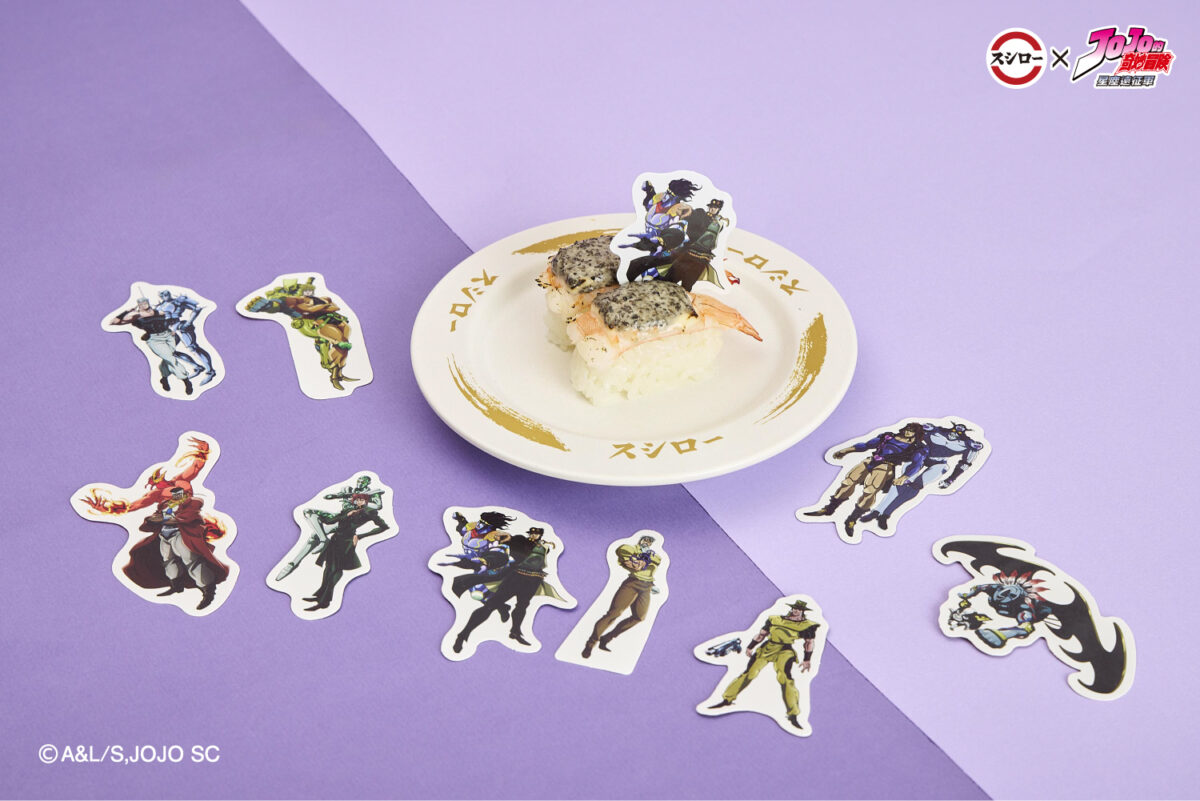 壽司郎 ×《JOJO 的奇妙冒險 星塵遠征軍》8 月 17 日起開跑 台北中華路店等主題店布置亮相 4 2026augSushiroTWjojonews18